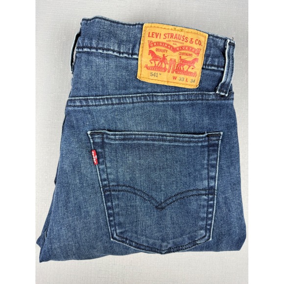 Levi's Other - Levis 541 Athletic Taper Jeans Mens 33x34 Blue Medium Wash Stretch 18181-0216